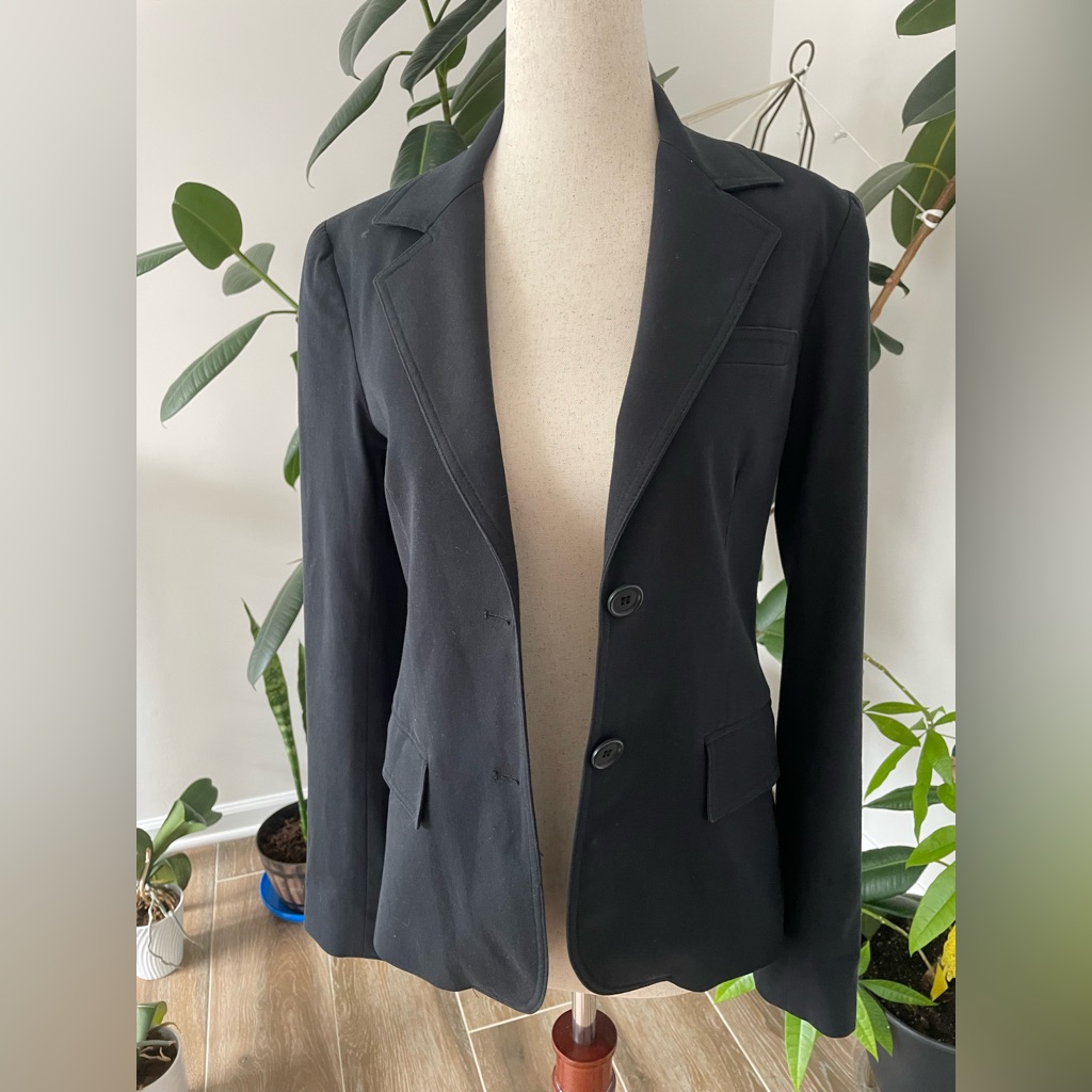 Theory Black Blazer Tailored Suit Jacket